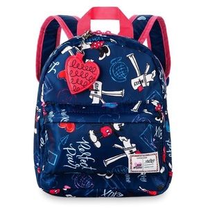 NWT Disney Parks Mickey & Minnie Mouse Valentine Mini Backpack